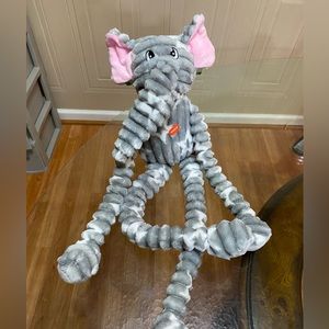 - - Brand New Patchwork Large Tugger Elephant Dog Toy With Squeaker, 24”.
